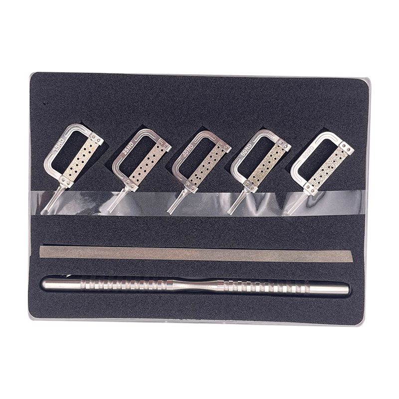 牙科正畸鄰面去釉片切 機用 手用套裝間隙鋸開縫牙齒打磨砂條拋光